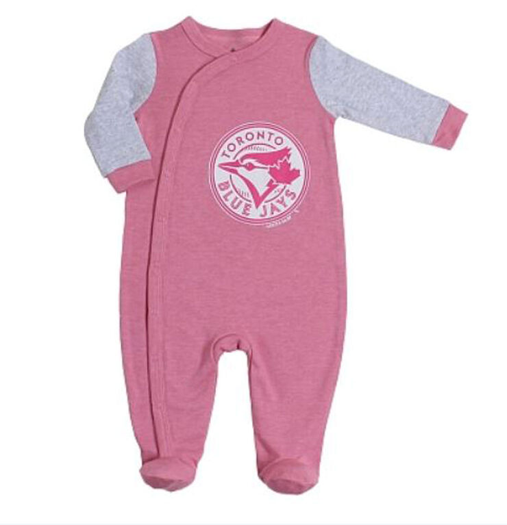 Snugabye Toronto Blue Jays Pink Infant Sleeper 6-9 Months