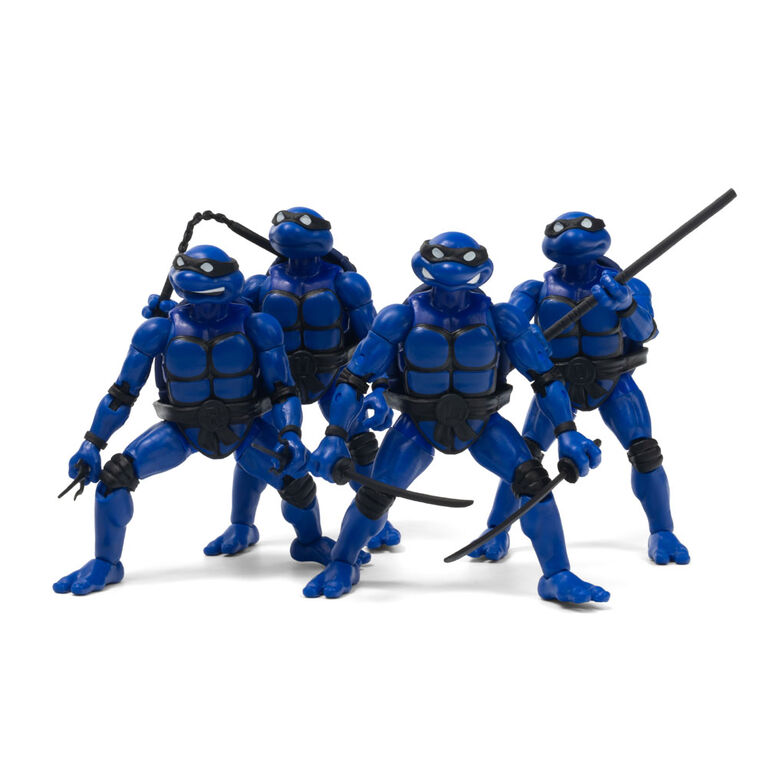 4 Pack 5" Midnight Turtles Action Figures - Teenage Mutant Ninja Turtles Limited Edition