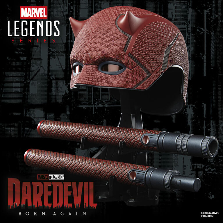 Marvel Legends Series Daredevil: Born Again Premium Roleplay Mask and Billy Club Marvel Legends Series Daredevil: Born Again Premium Roleplay Mask and Billy Club