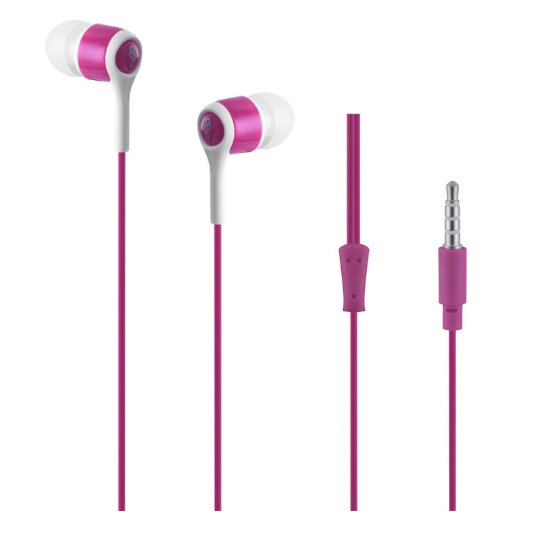 Pro Bass - Swagger Series- Aux earphones with Mic- Pink