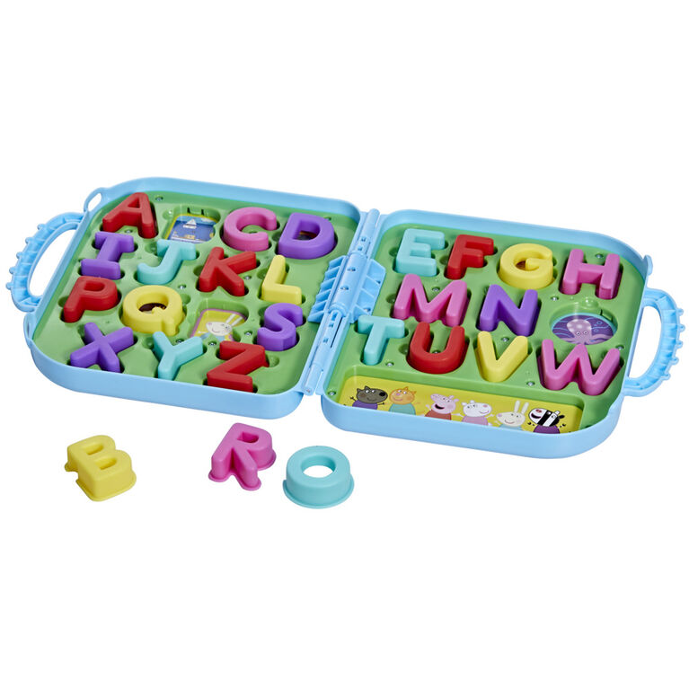 Peppa Pig Peppa's Alphabet Case, Alphabet Puzzles, Preschool Toys - English Edition