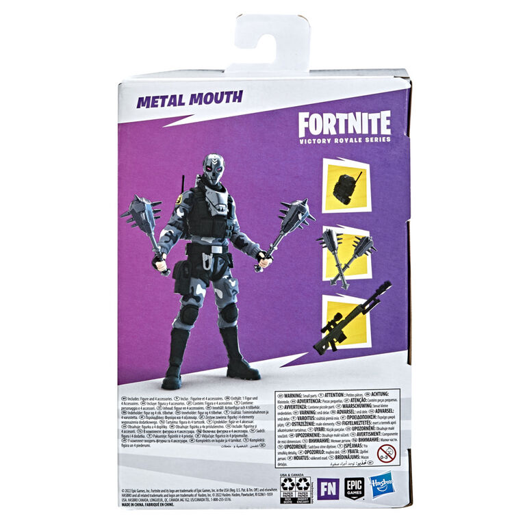 Hasbro Fortnite Victory Royale Series Metal Mouth Collectible Action Figure with Accessories, 6-inch