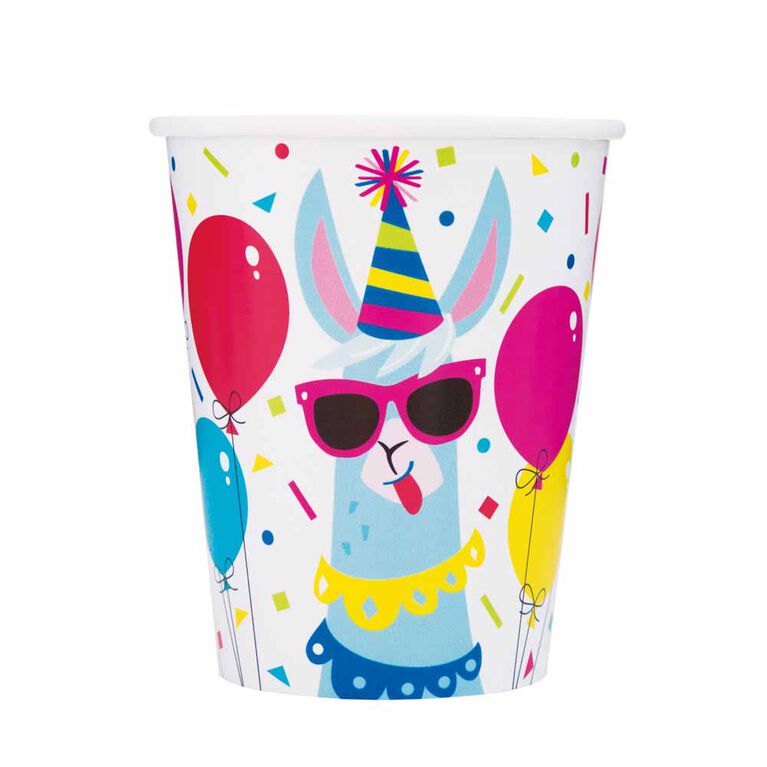 Llama Birthday 9on Gobelets, 8un
