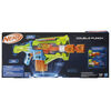 Nerf Elite 2.0 Double Punch Dart Blaster, 50 Nerf Elite Darts, 2x 10-Dart Clips, Motorized Nerf Blaster