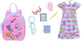 Barbie - Tenue - Sac de luxe avec tenue scolaire et accessoires