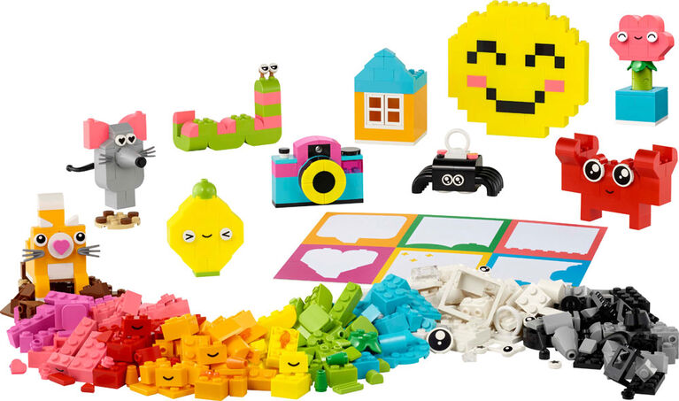 LEGO Classic Creative Happy Box Building Toy Set - Building Blocks Toy for Kids, Boys and Girls - 11042
