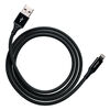Ventev Câble Métallique de Charge/Sync Lightning 4ft Noir
