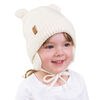 Chapeaux Tricot&eacute;s Ours pour Enfants | Cr&egrave;me Vanille - M (6-24m)