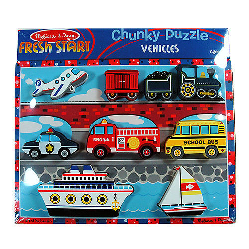 Melissa and doug clearance chunky puzzle vehicles