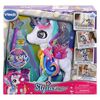 VTech Styla, ma licorne maquillage magique- Edition française, Jouet interactif, animal de compagnie électronique chantant avec baguette magique et accessoires de cheveux, enfants de 4 ans et plus