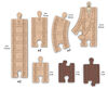 Thomas and Friends Wooden Railway Straights and Curves Clackety Track Pack