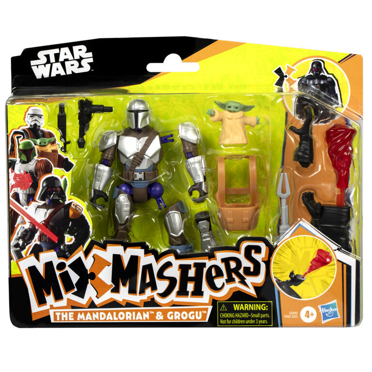 MixMashers Star Wars the Mandalorian and Grogu Custom Mix-And-Match Deluxe Action Figure Set & Accessories