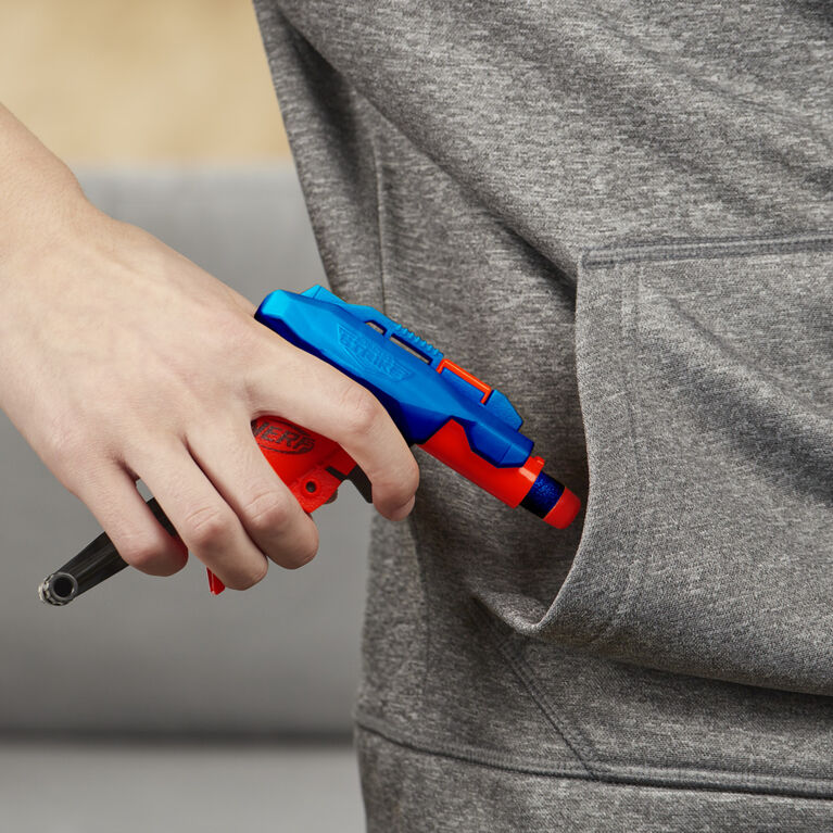 Nerf Alpha Strike Slinger SD-1 Single-Fire Dart Blaster - Includes 2 Official Nerf Elite Foam Darts -- Easy Load Prime Fire