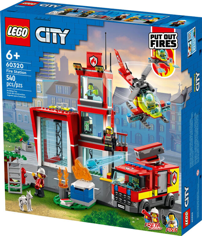 LEGO City La caserne de pompiers 60320 Ensemble de construction (540 pièces)