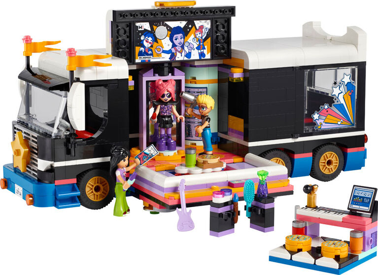 LEGO Friends Pop Star Music Tour Bus Play Together Toy 42619