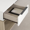 Hourra 1-Drawer Nightstand Soft Elm Whit