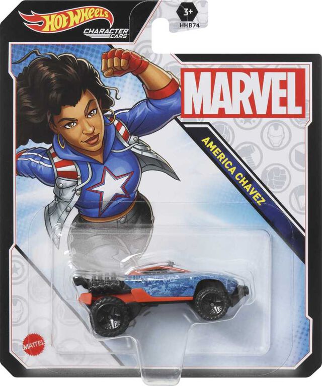Hot Wheels Licensed Marvel America Chavez Car