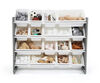 Toy Organizer with 16 Bins, Grey/White