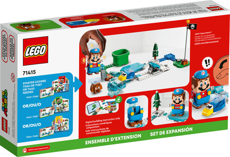 LEGO Super Mario Ensemble d'extension Mario de glace et le monde des glaces; 71415 (105 pièces)