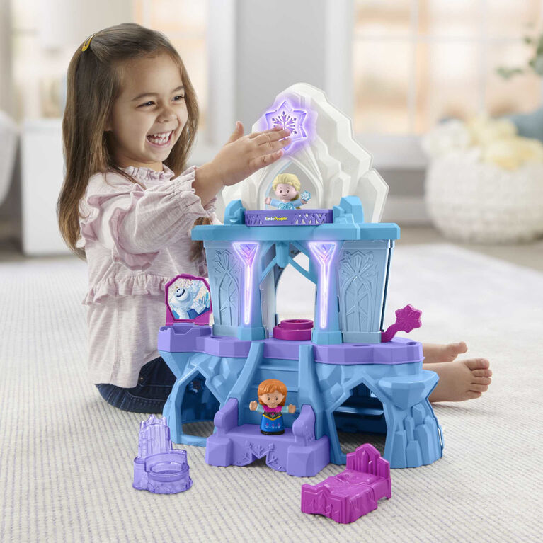 Disney Frozen Elsa's Enchanted Lights Palace Little People Toddler Musical Playset