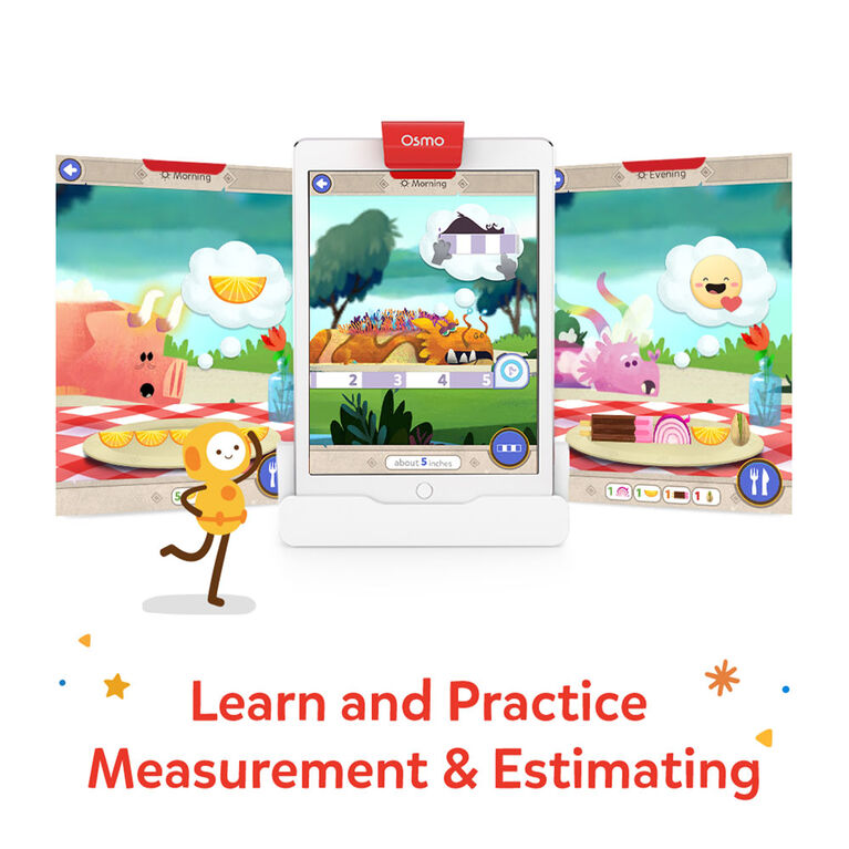 Osmo - Math Wizard and the Secrets of the Dragons - Measurement & Estimating - STEM Toy (Osmo Base Required)