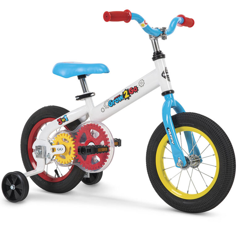 Huffy Grow 2 Go - Vélo pour enfants 4 en 1 - équilibre à pédale