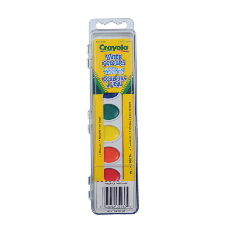 Crayola - Ensemble de 8 peintures lavables pour enfant