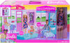 Barbie Doll and Dollhouse, Portable 1-Story Playset with Pool