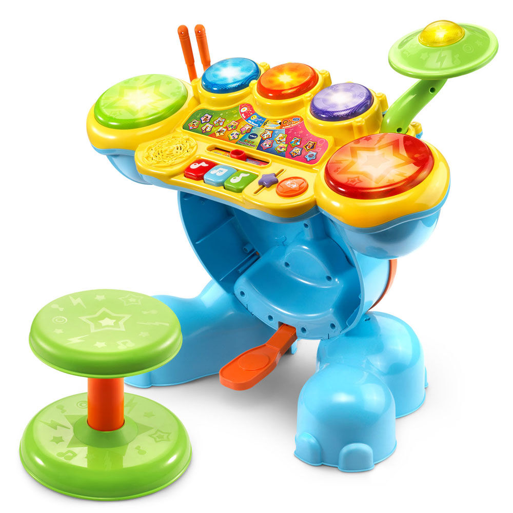 Toddler elephant drum set top
