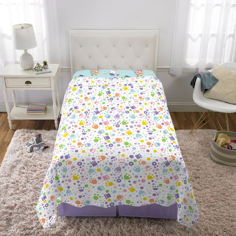 Gabby's Dollhouse "Paw Tastic" Twin Sheets