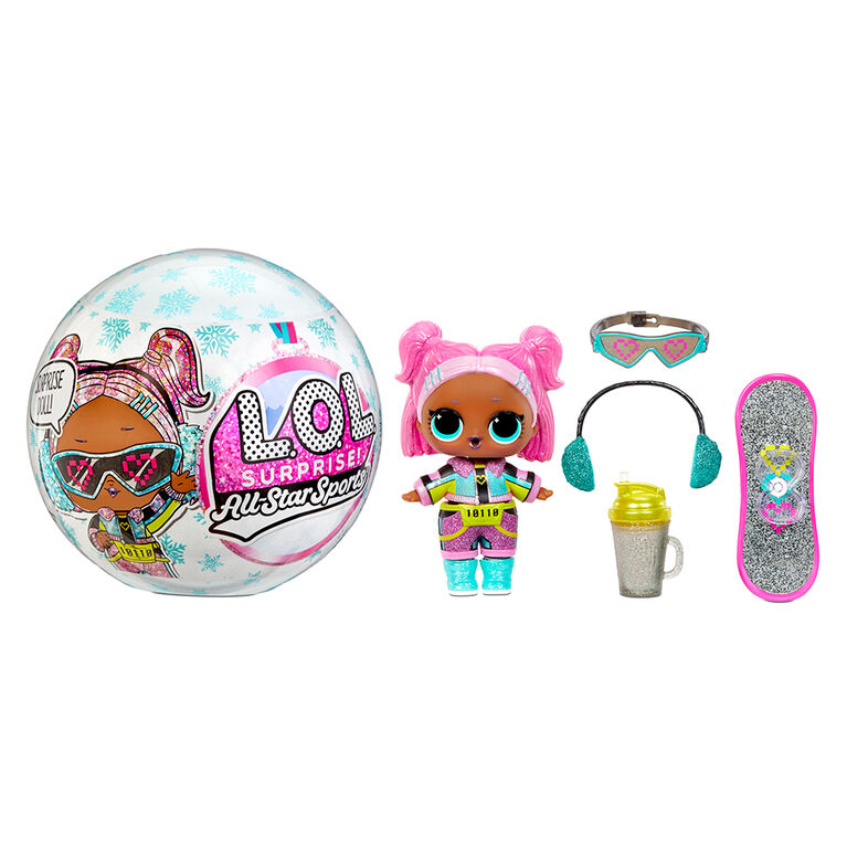 LOL Surprise All-Star Sports Series 5 Winter Games Sparkly Dolls with 8 Surprises