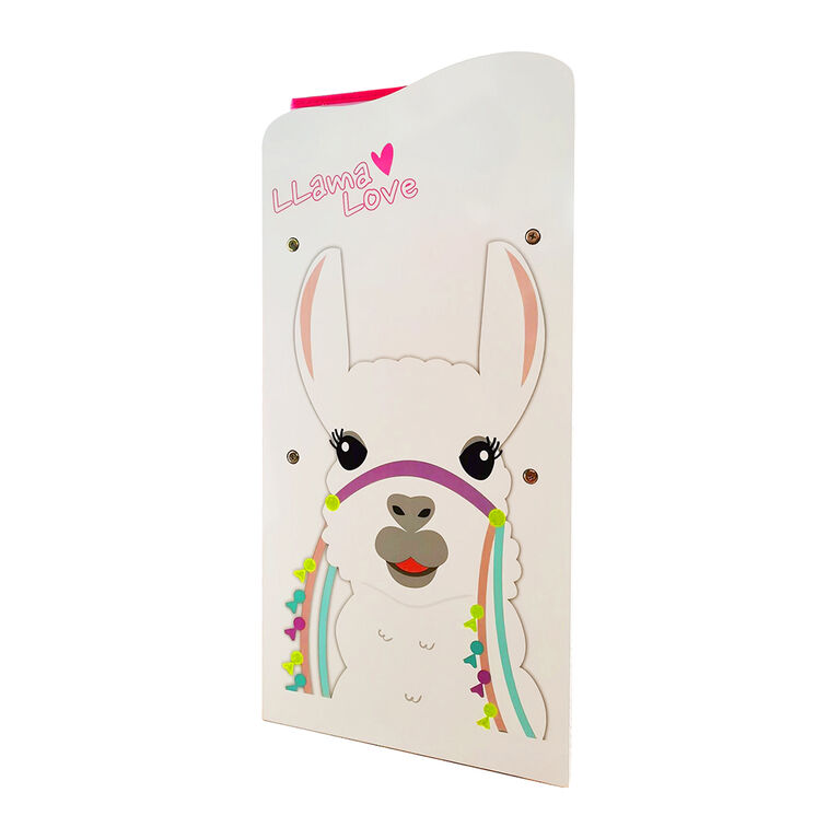 Lama - Orgaiseur de Jouets/Bibliotheque avec 6 Bacs en Tissu