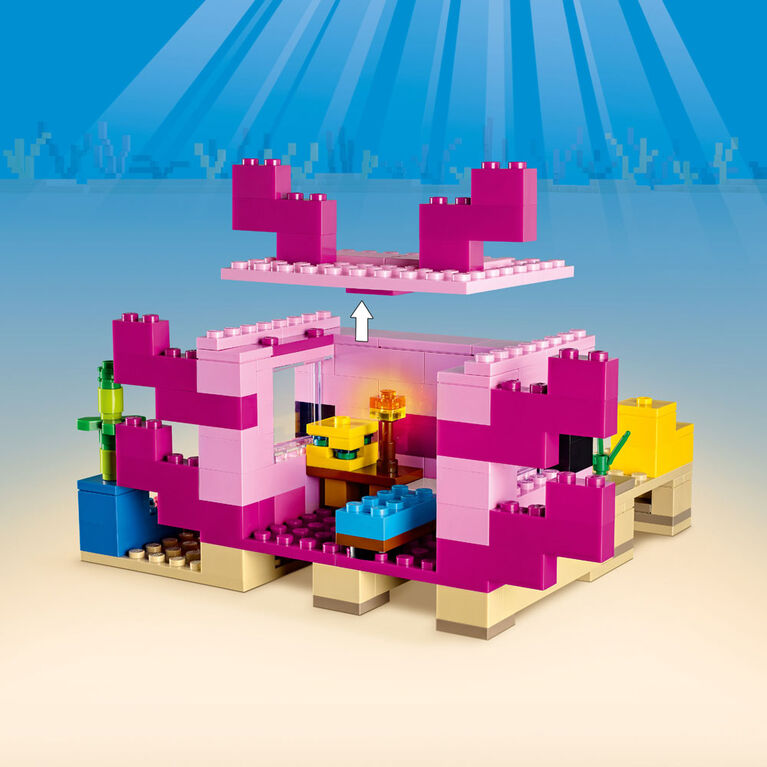 LEGO Minecraft La maison Axolotl 21247 Ensemble de jeu de construction (242 pièces)