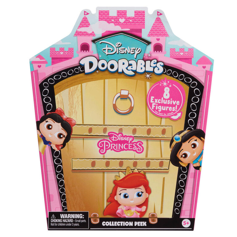 Disney Doorables Glitter and Gold Princess Collection Peek, Includes 8 Exclusive Mini Figures, Styles May Vary