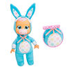 Cry Babies Tiny Cuddles Easter Brooks - 9" Baby Doll | Pastel Easter Themed Bunny Pajamas
