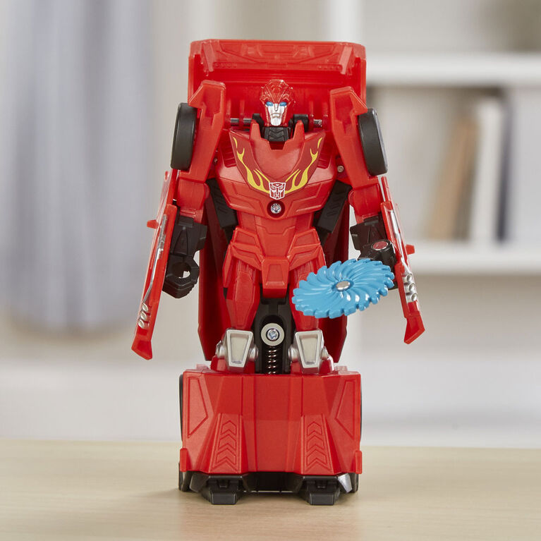 Jouets Transformers Cyberverse, figurine Action Attackers Autobot Hot Rod à conversion 1 étape