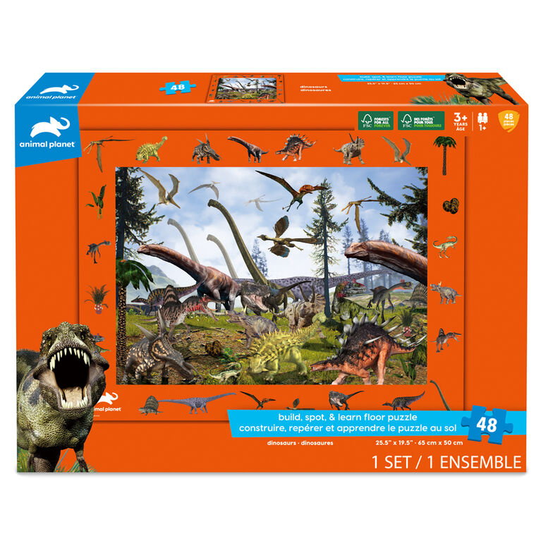 Build, Spot, & Learn Floor Puzzle - Dinosaurs