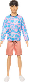 Barbie Fashionistas Ken Doll #219 with Slender Body & Removable Outfit