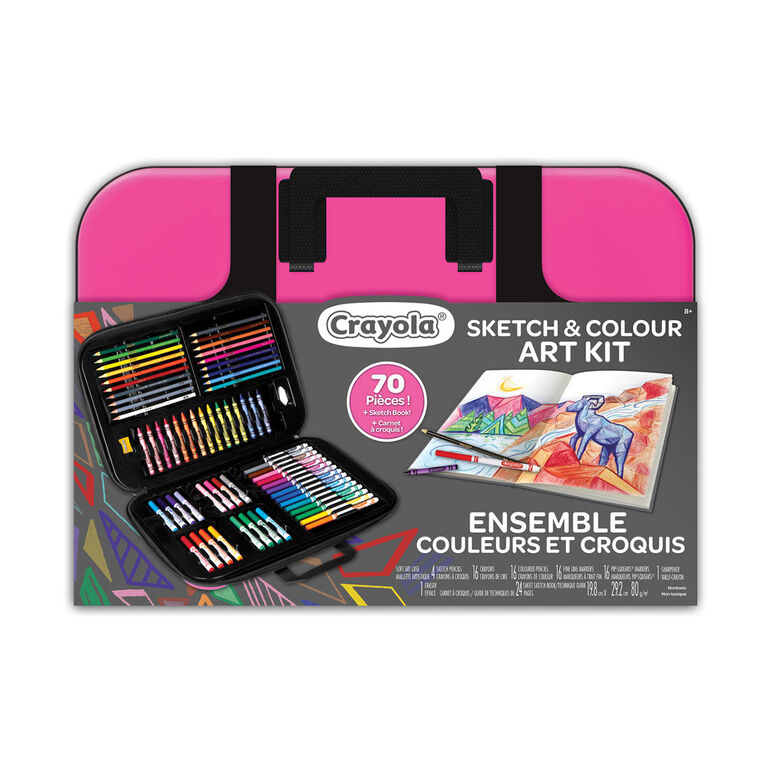 Crayola Sketch & Colour Art Kit - Pink - R Exclusive