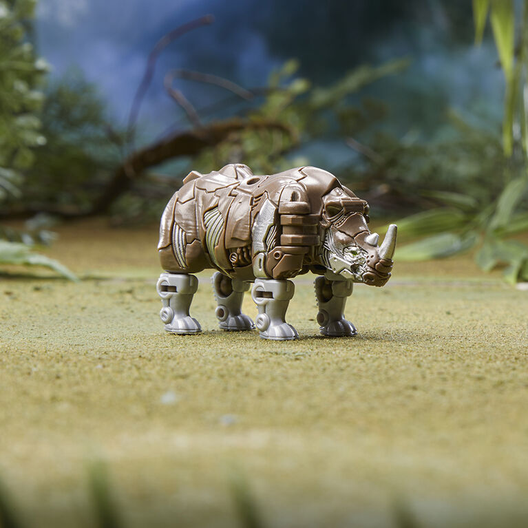 Transformers: Rise of the Beasts Movie, Beast Alliance, Beast Battle Masters Rhinox Action Figure, 3-inch