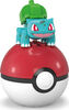 MEGA Pokémon Building Toy Kit Bulbasaur (3 Pieces) with 1 Action Figure and Ball