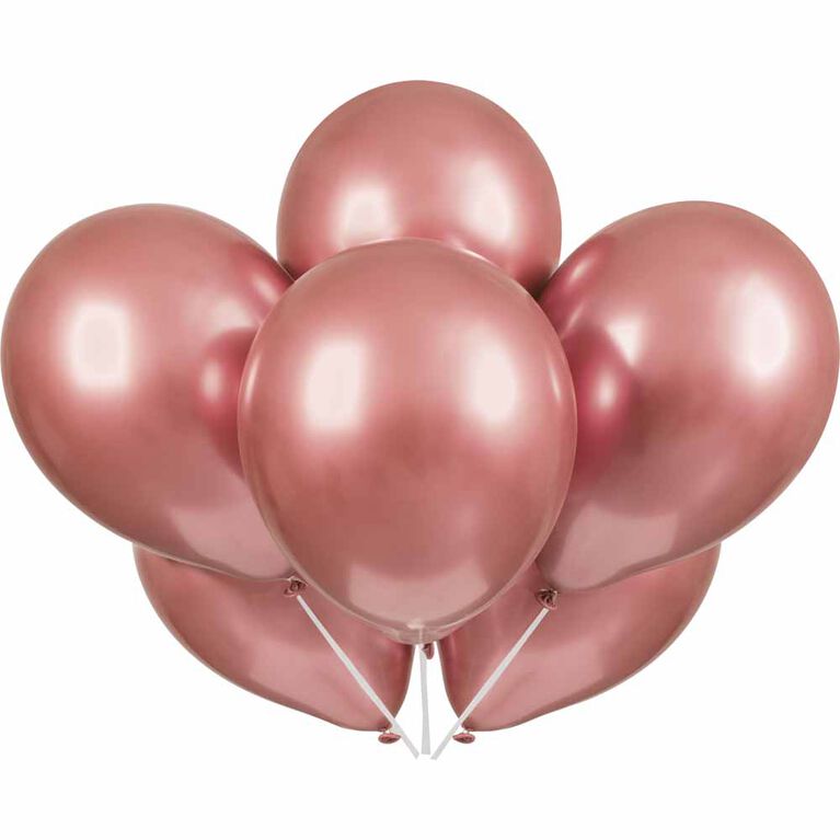 Rose Gold Platinum 11" Latex Ballon, 6ct