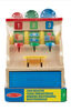 Melissa & Doug Spin and Swipe Caisse enregistreuse en bois avec 3 pièces de jeu, carte de crédit - les motifs peuvent varier