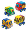 Melissa & Doug Pull-Back Construction Vehicles - Soft Baby Toy Play Set of 4 Vehicles