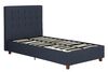 DHP Emily Upholstered Twin Bed - Navy