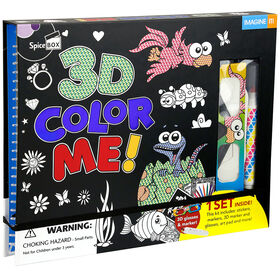SpiceBox Children's Art Kits Imagine It 3D Color Me - English Edition