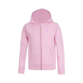 Puma&nbsp;&ndash; Chandail Capuchon Glissi&egrave;re Molleton  Rose 4T