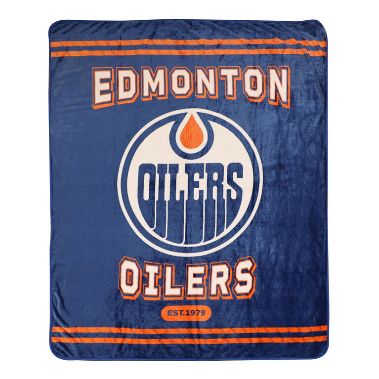 NHL Edmonton Oilers Plush Blanket, 60" x 70"