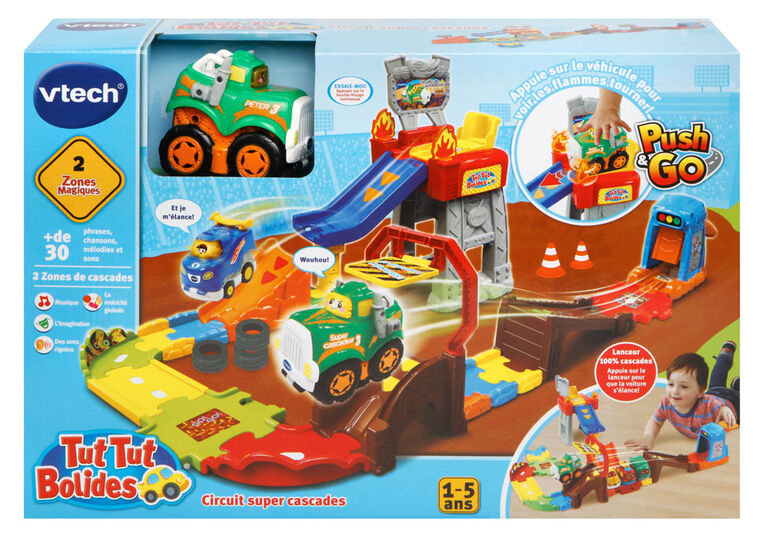 VTech Tut Tut Bolides Circuit Super Cascades Push & Go - Version français