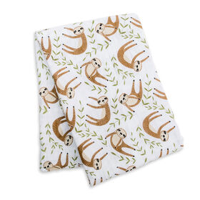 Lulujo - Modern Sloth Swaddle Blanket